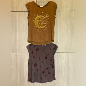FRAYED Brand Cap Sleeve T-shirts Size Small